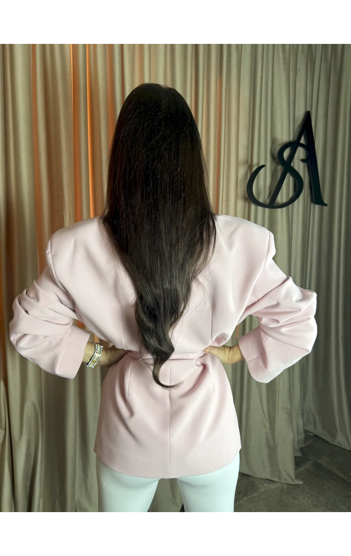Marynarka oversize wiązana
